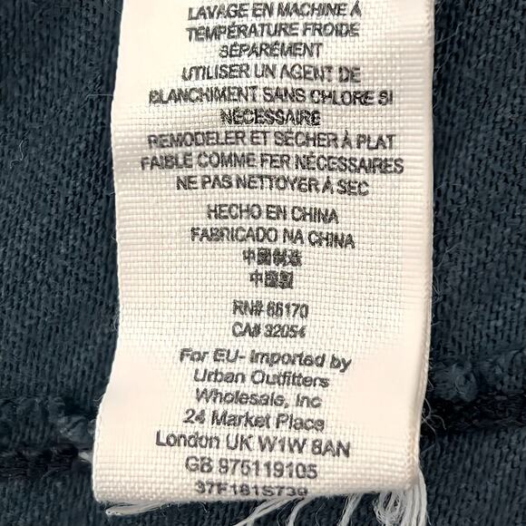 Free People XS Charcoal Mini Skirt Asymmetrical Zipper Lace Boho Grunge Style - Picture 9 of 9